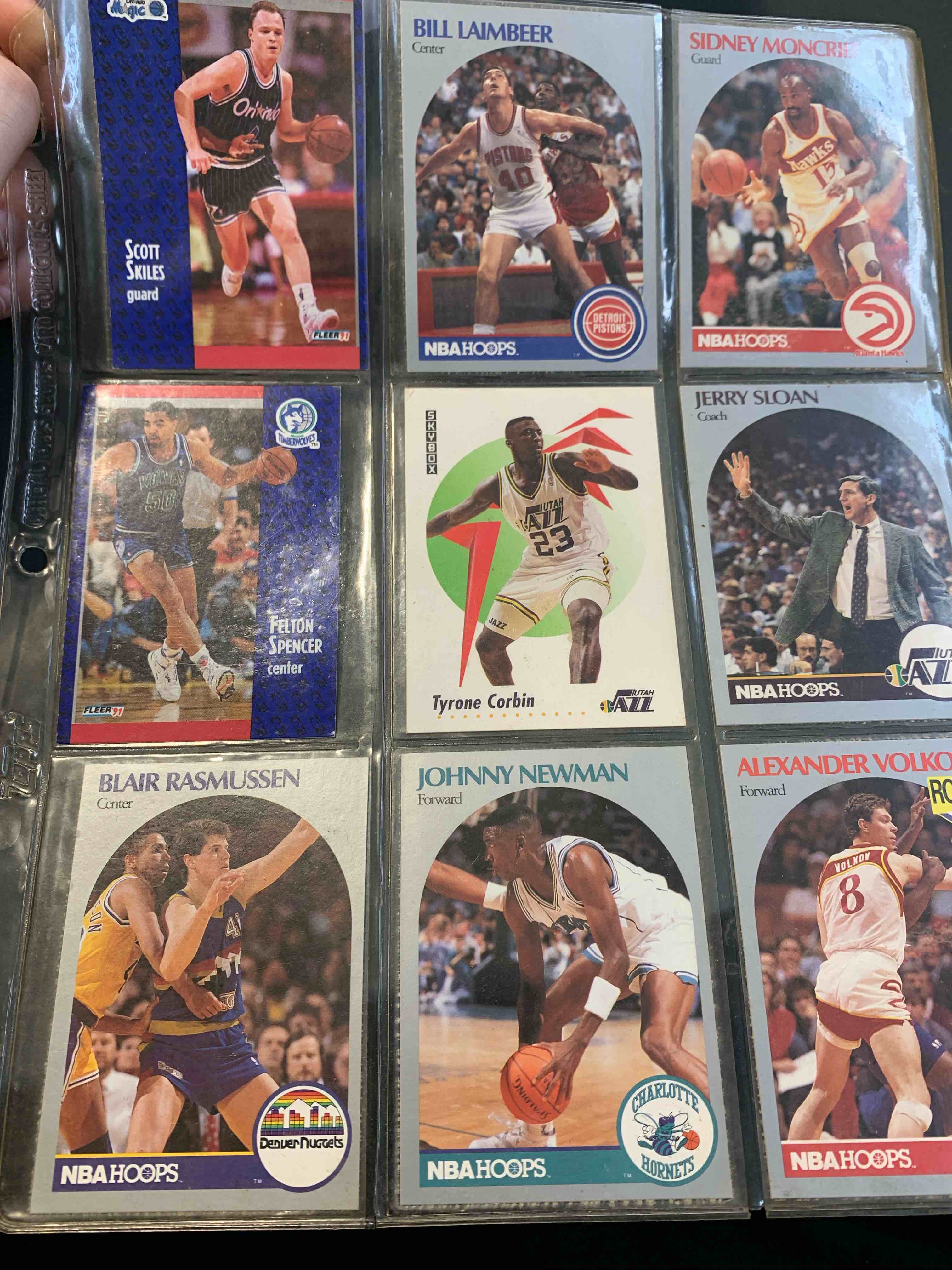 Full Page Of 90s Sports Cards ( 9 total) 