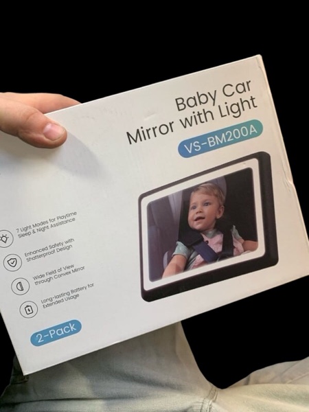 Baby Car Mirror with light