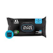 DUDE Wipes - Flushable Wipes - 1 Pack, 48 Wipes - Unscented Extra-Adult Wet Wipes - Vitamin-E & Aloe
