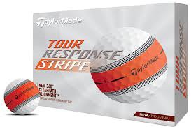 TAYLORMADE TOUR RESPONSE STRIPE GOLF BALLS / ORANGE DOZEN PACK / MULTIBUY DEALS