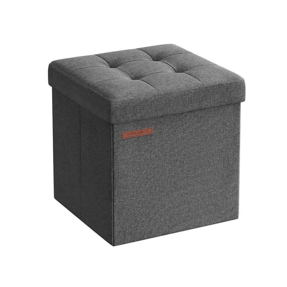 SONGMICS Folding Storage Ottoman Bench (40.5 x 39.5 x 7.5 cm )
