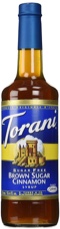 Torani Sugar-Free Brown Sugar Cinnamon Syrup, 750ml PET Bottle 1 count