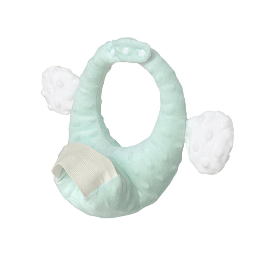 FIKETLXU Baby bottle holder ?Self Feeding Infant Bottle Propper?Bottle holder for baby?Newborn Essentials? Baby Bottle Holder Hands Free?Portable Support Pillow for Newborns?minty green?