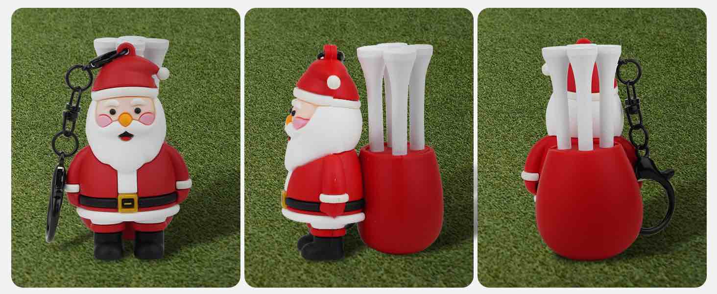 Funny Golf Tee Holder with 4 Tees, Cool Golf Accessories for Men Golf Gifts for Men Unique Golf Gadgets Golf Gear Unique Golf Bag Accessories