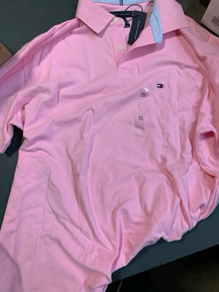Tommy Hilfiger Men's Polo Shirt Regular Fit, ClassicPink, XL