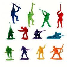 CUWDKS WW2 Soldier Minfigures Toy, 30Pcs Military Figures American British German French Figures Bat
