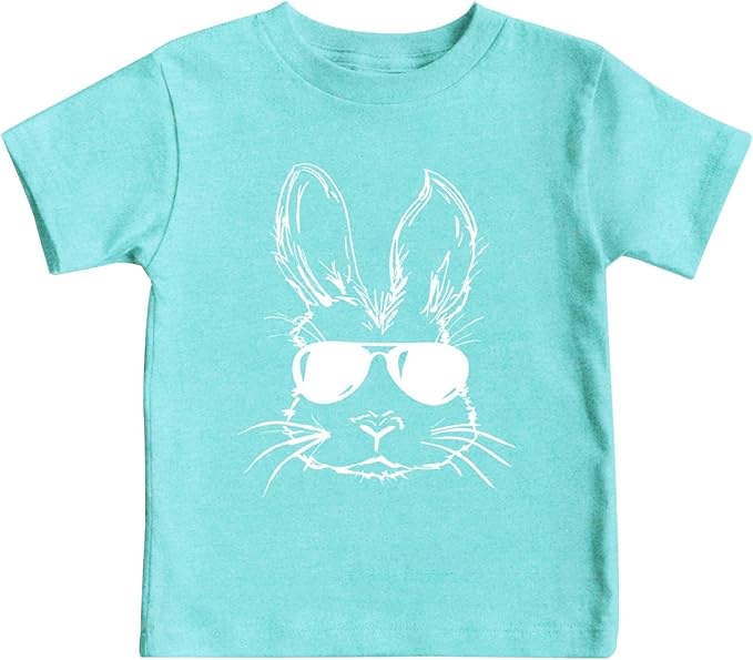 Easter Shirts for Toddlers Boys Girls Bunny T-Shirts Kids Baby Happy Easter Rabbit Tshirt (100)