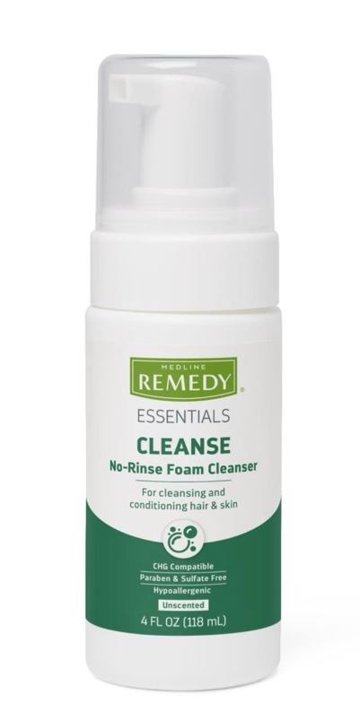 Medline Remedy Essentials No-Rinse Foam Cleanser