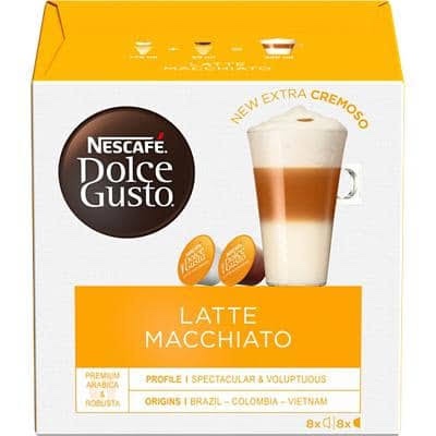 Nescafé Dolce Gusto Latte Macchiato Coffee Pods, 3 x 16 each