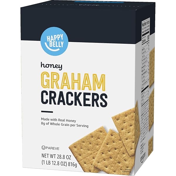 Amazon Brand - Happy Belly Honey Graham Crackers, 28.8 oz (Best before Sep 08 2025)