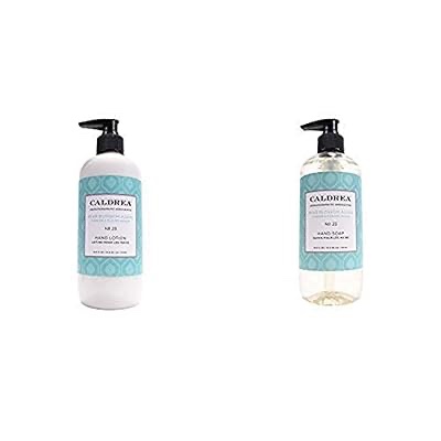 Caldrea Hand Care Set, Pear Blossom Agave, 2 ct: Hand Soap 10.8 fl oz, Hand Lotion 10.8 fl oz