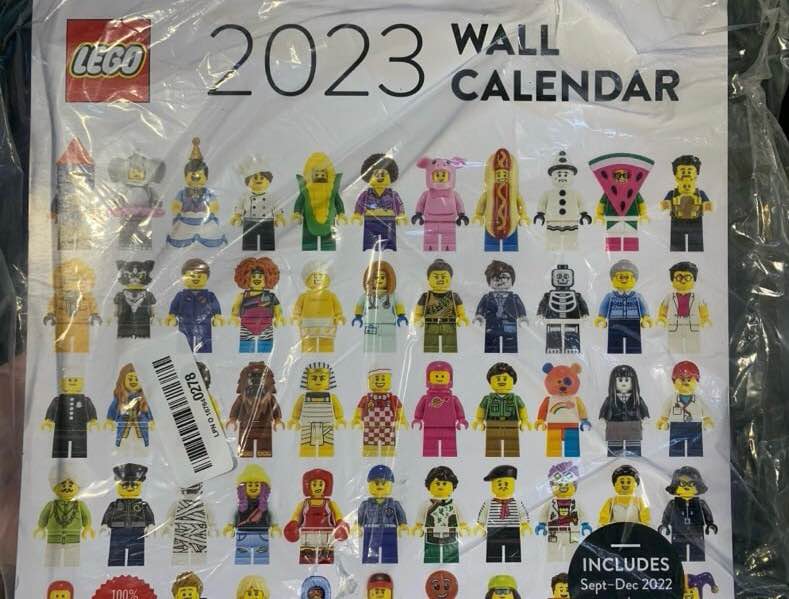 lego 2023 wall calendar