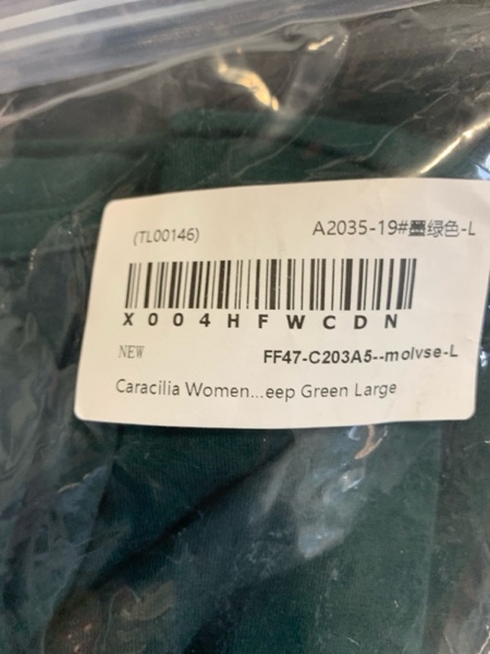 Caracilia Women’s Clothes in Deep Green - Large