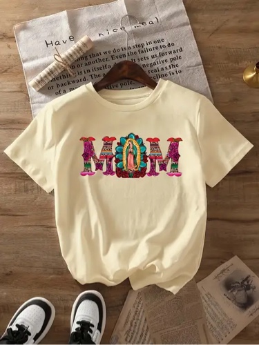 Mom Shirts for Women Mexican Mom T Shirt Oversized Mom Flower Shirt Cinco De Mayo Short Sleeve Tee Tops