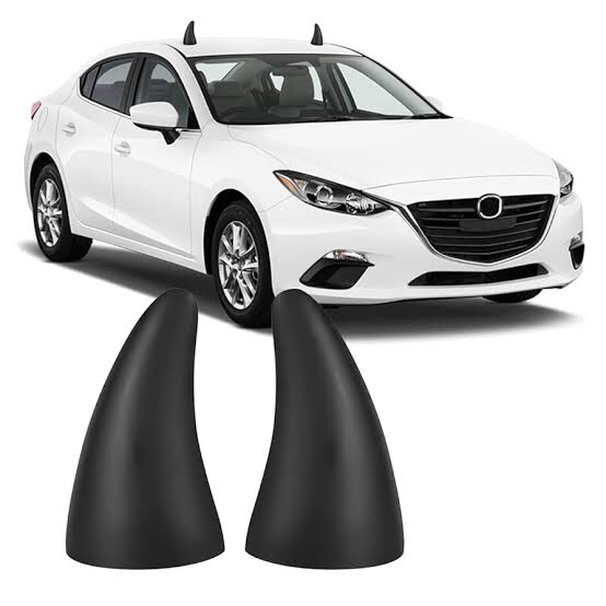 Gseigvee 2 PCS 3D Devil Horns Roof Sticker, Bumper Anti-Collision Decal,Car Exterior Cute Decoration, Universal for Most Cars (Black) Gseigvee 2 PCS 3D Devil Horns Roof Sticker, Bumper Anti-Collision Decal,Car Exterior Cute Decoration, Universal for Most Cars (Black)