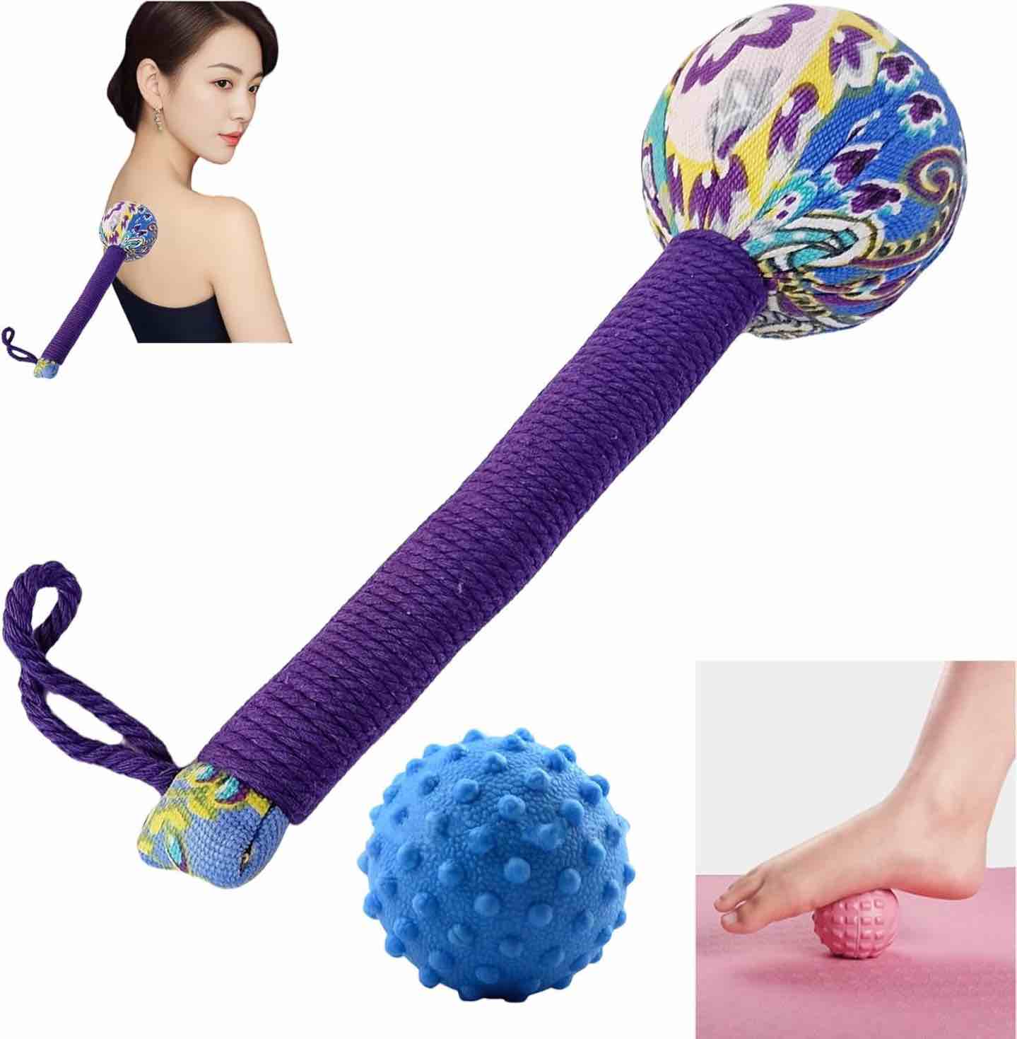 APSWUDR Body Massage Hammer, Massage Tool, Whole Body Muscle Soreness and Fatigue 1P Purple