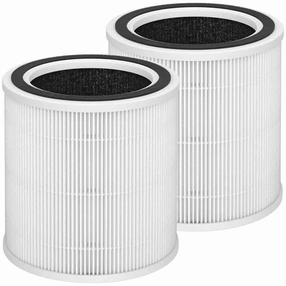 AC400 Replacement Filter Compatible with Purivortex AC400 Air Cleaner Purifier, 3-in-1 H13 True HEPA