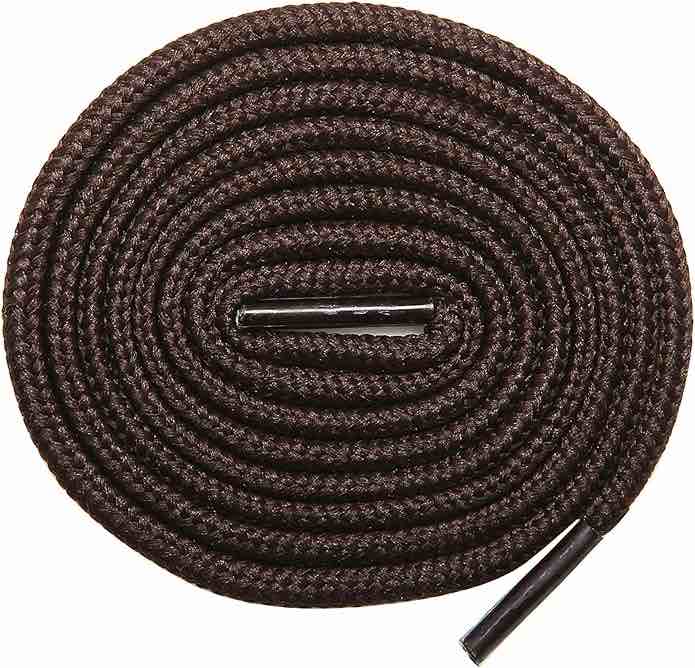 KURISET Round Boot Laces 2 Pair Heavy Duty and Durable Shoelaces- for Sneakers, Work Boots, Hiking Shoes Replacements