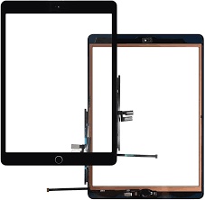 MICVEYSI for iPad 9 (9th Generation) A2602 A2603 A2604 A2605 Screen Replacement Digitizer Touch Glass Kits,10.2 Inch (2021 Released), Full Repair Sets+Home, Button[No TouchID Chip],Black