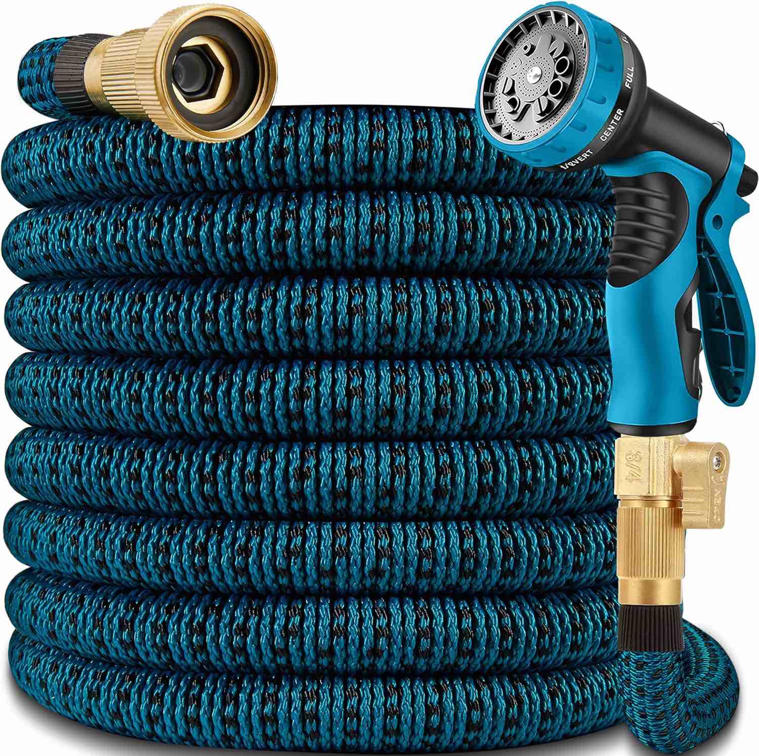 100 ft expandable garden hose - no-kink water hoses -2025 upgrated expanding water hoses with 3/4" b