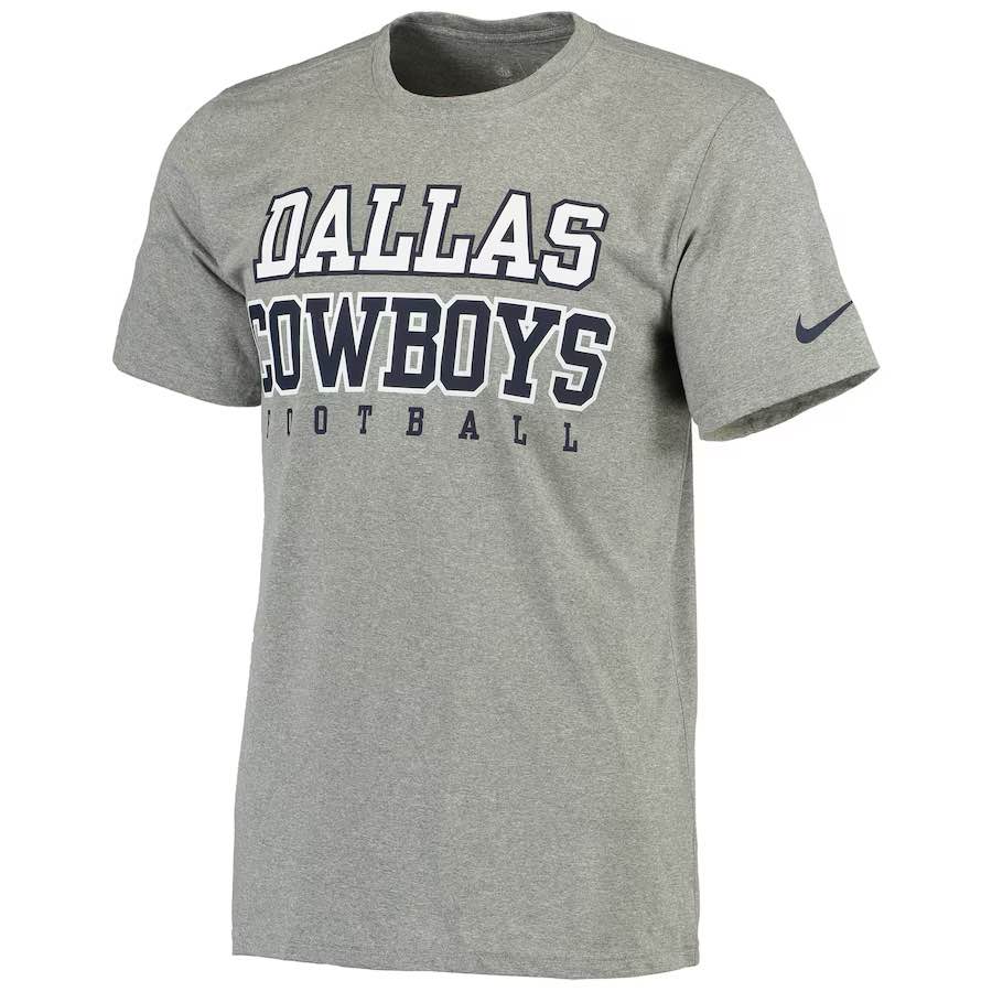 (X-Large) Dallas Cowboys Nike Legend Practice Performance T-Shirt - Gray
