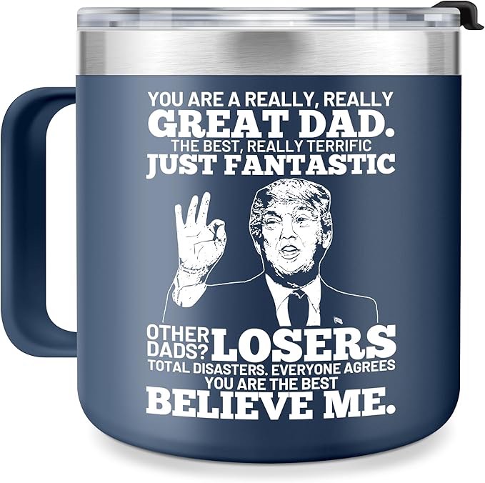 kouchu Father's Day Dad Gifts from Daughter Son, Birthday Christmas Gifts from Wife Children for New Step Dad Bonus Daddy Godfather Cyan Mug Cup