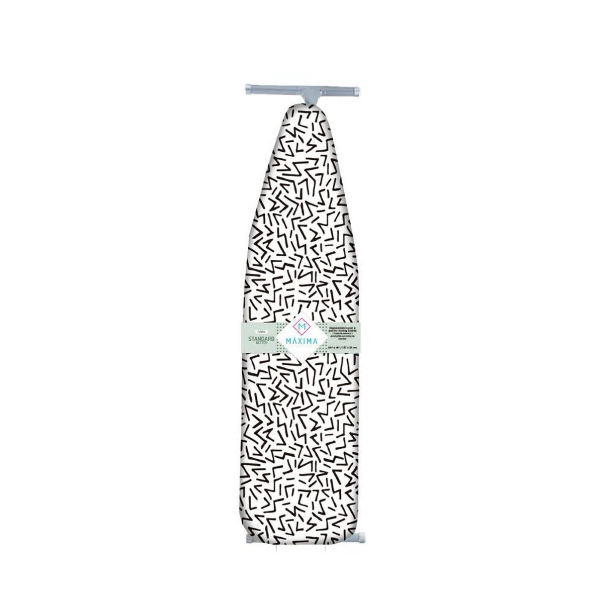 Replacement Cover for Standard Fun Better Ironing Board 137 x 35 cm 100% Cotton/6 mm Felt