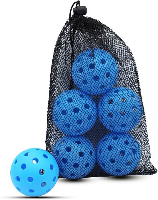 Magicorange Pickleball Balls, 6 Pack USAPA Approved 26 Holes Indoor Pickleballs, High Elasticity & Durable Pickle Balls