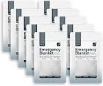 Altland 10 Pack of Emergency Blankets - Heat Reflective Blankets for Winter Survival Kits, Disaster