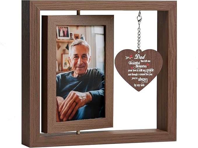 AUYRZ Loss of Father Sympathy Gifts Memorial Gift for Loss of Dad Picture Frame, In Memory Of Loved One Grief Gift Bereavement Gifts