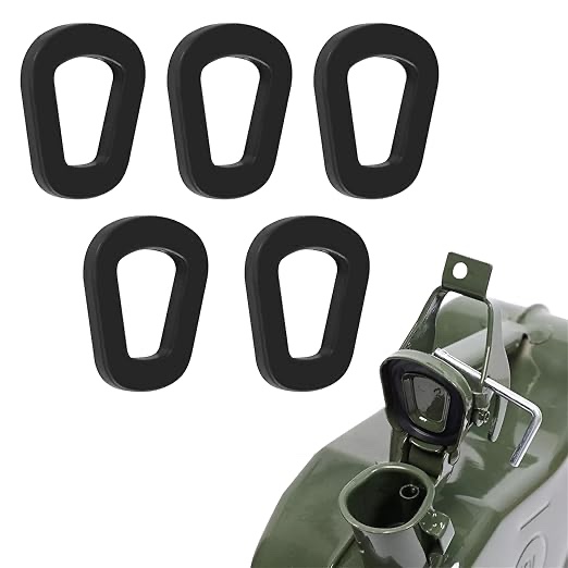 5Pcs Oil Can Gaskets, Gaskets Fuel Washer Seals, Rubber Fuel Can Gaskets Replacement Gas Gaskets, Automotive Oil Drum Seal Ring Gasket for 20L NATO Jerry Can Spout