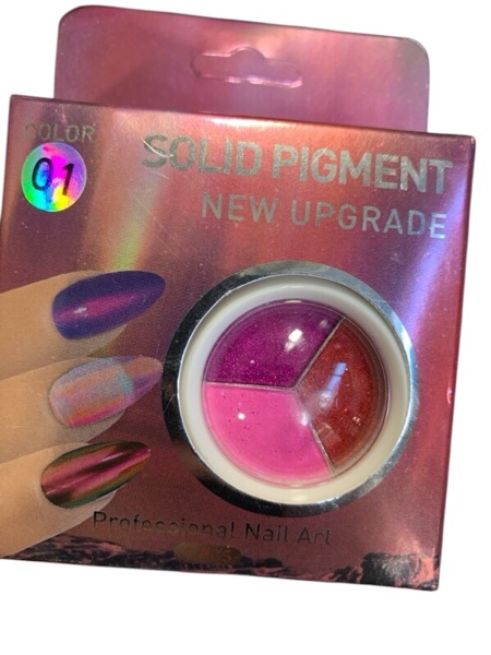 WENJLYJ Chrome Nail Powder,Holographic Highly Pigmented Chrome Powder,Metallic Glitter Nail Powder Magic Art Mirror Effect Makeup Powder,Titanium Alloy Chrome Powder(01)