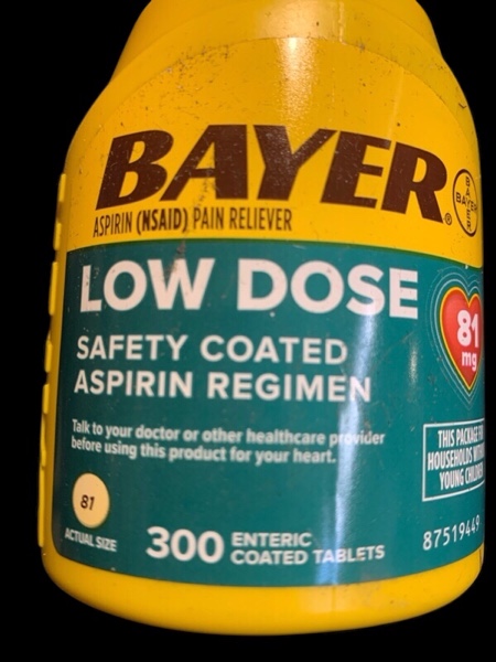 Aspirin Regimen Bayer, 325mg Enteric Coated Tablets, Pain Reliever, 300 Count
