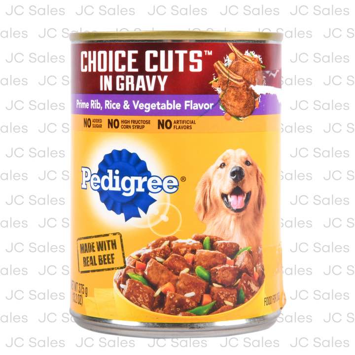 Pedigree Homestyle Meals Adult Canned Wet Dog Food Roasted Chicken  Rice and Vegetable Flavor in Gravy  13.2 oz. Can