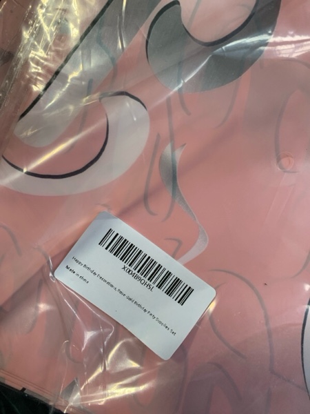 Rose Gold Birthday Party Supplies Set - Includes 20 9'' Dinner Plates, 20 7'' Dessert Plates, 20 Napkins and 2 Tablecloths for Kids' Party with Pink Balloons Decor