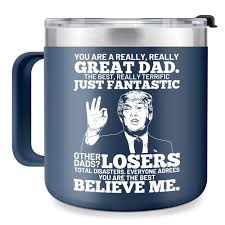 kouchu Father's Day Dad Gifts from Daughter Son, Birthday Christmas Gifts from Wife Children for New Step Dad Bonus Daddy Godfather Cyan Mug Cup