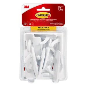 3M - 7100106471 - Command Medium Utility Hook Mega Pack 17001-MPES (1EA)