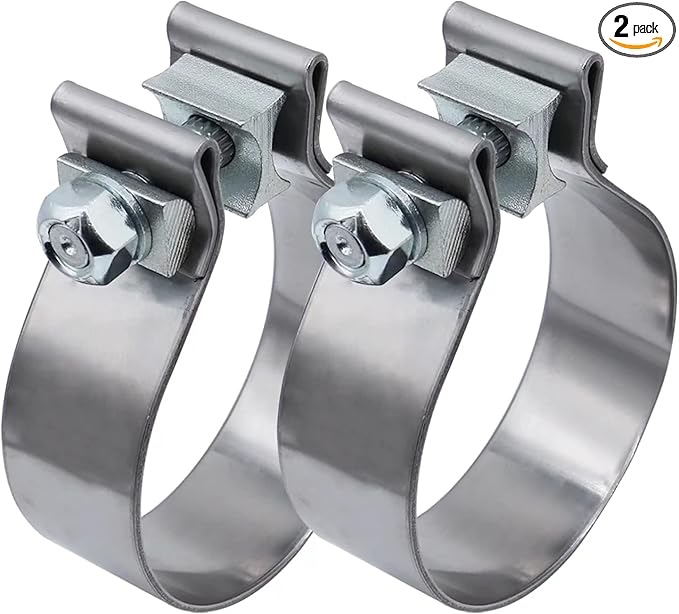 Exhaust Clamps Narrow Band Muffler Clamp Stainless Steel