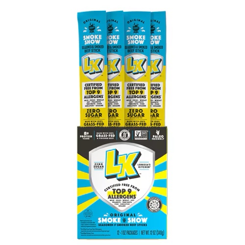 Lorissa's Kitchen Smoke Show Beef Stick -- 1 oz Each / Pack of 12