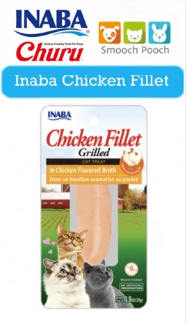 Inaba Chicken Fillet Grilled Cat Treat 25g Chicken Flavored