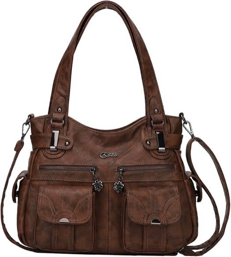 Hobo Handbags for Women Leather Purses and Handbags Ladies Tote Shoulder Bag Large Crossbody Bags with Multi-Pockets