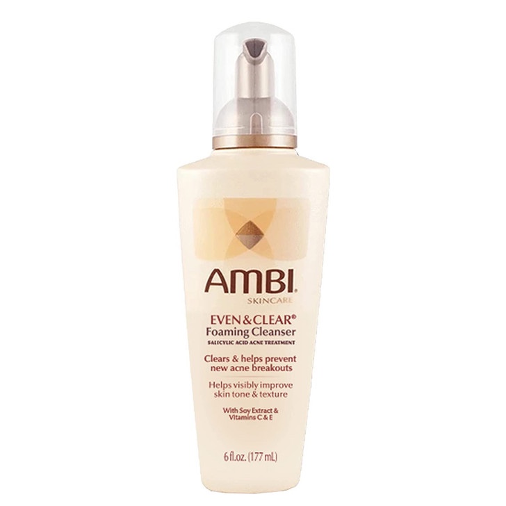 Ambi Even and Clear Foaming Cleanser, 6 Ounce