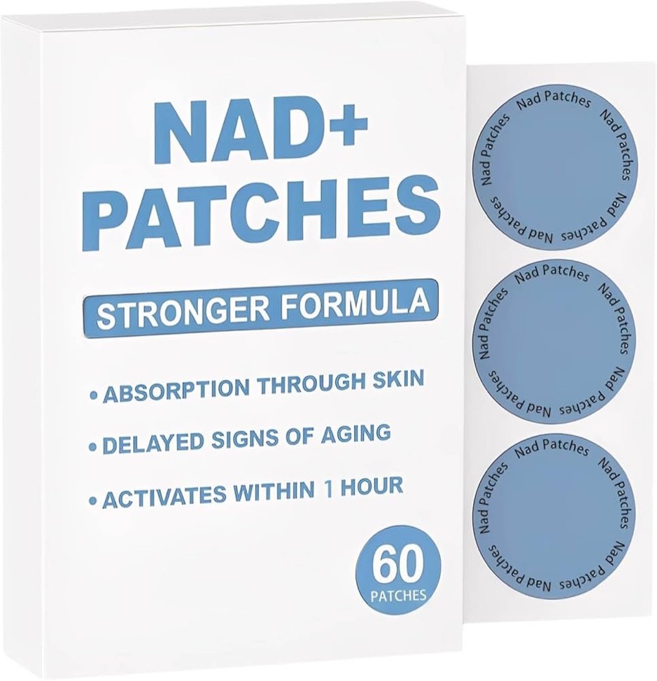 JWKPA New NAD+ Patches for Women & Men, 100% Natural Patch, GMO-Free, Vegan Friendly, 3rd Party Test