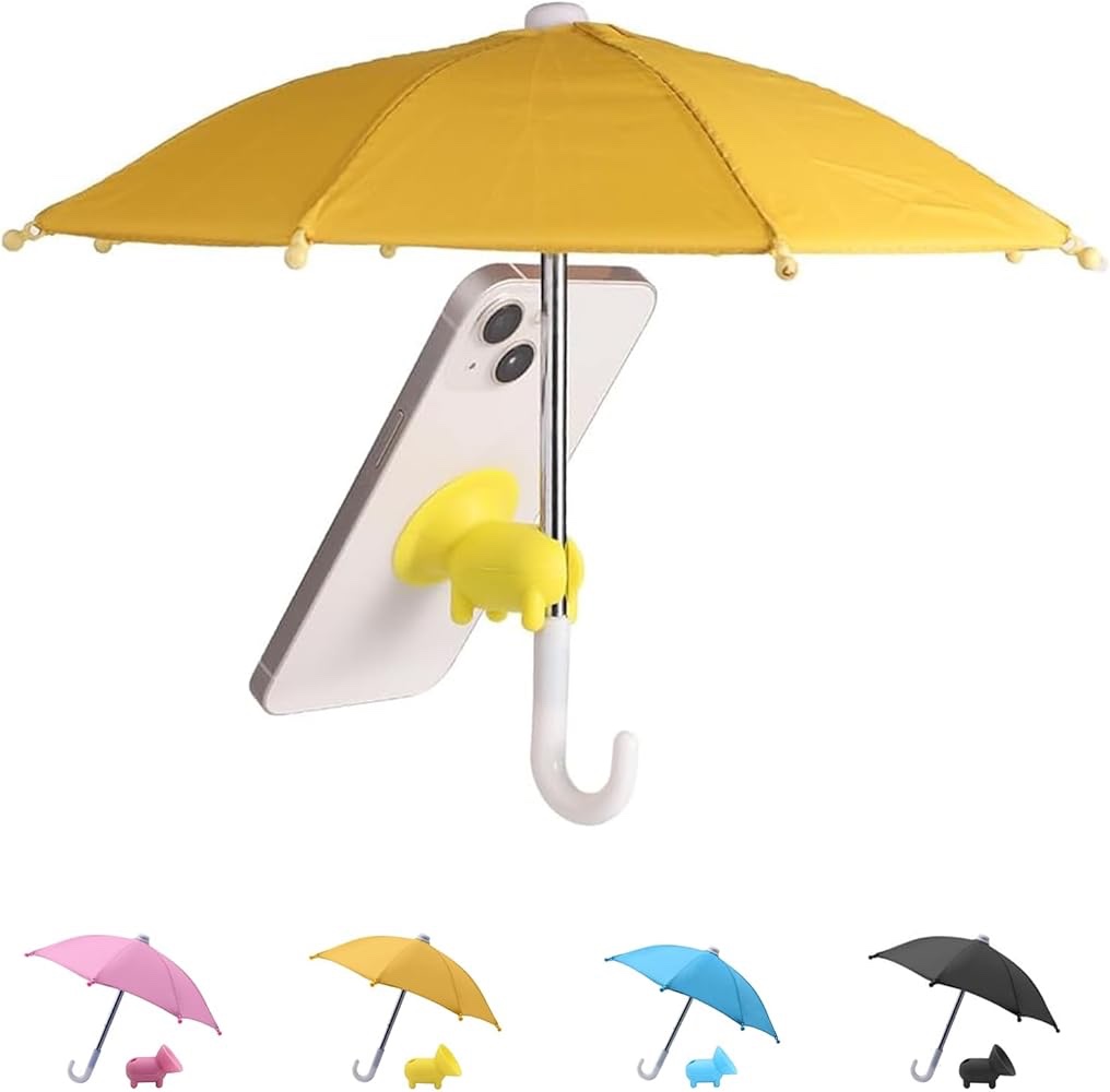 fantasybear uv protection phone umbrella,universal adjustable piggy suction cup phone stand umbrella