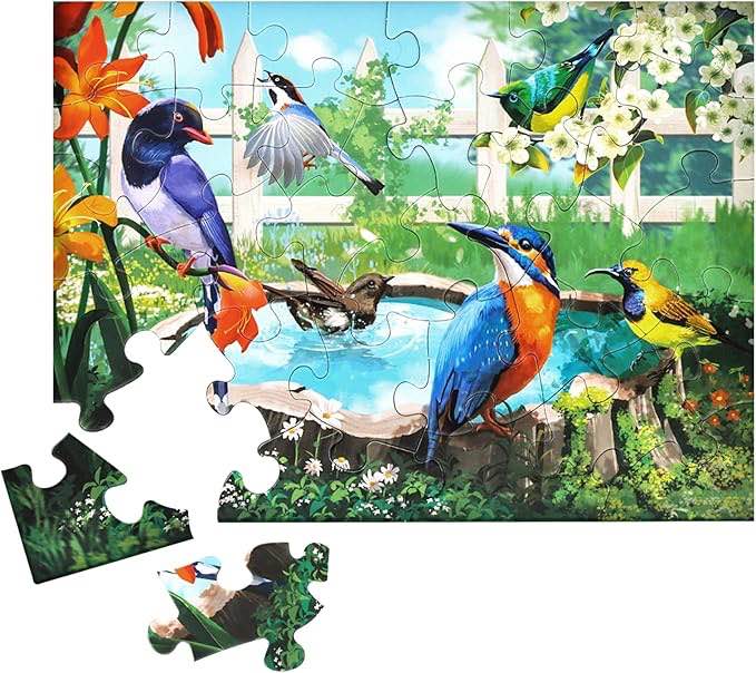 Sunhigh Dementia Puzzles for Elderly, 30 Piece Donuts Jigsaw Puzzle, Alzheimer’s Products and Activity