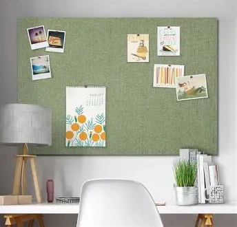 Large Cork Board for Walls Green Felt Board Alternative -Felt Bulletin Board Tiles for Office Wall D