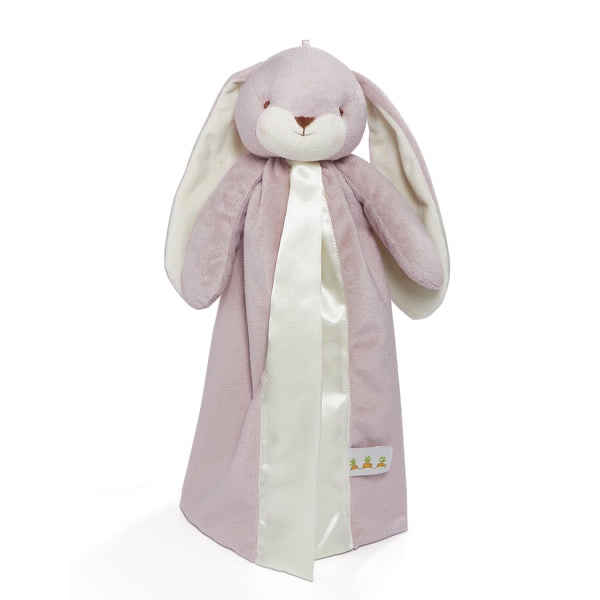 Bunnies by The Bay Nibble Buddy Blanket - Bunny Plush Baby Lovey - Super Soft 16" Baby Bunny Blanket