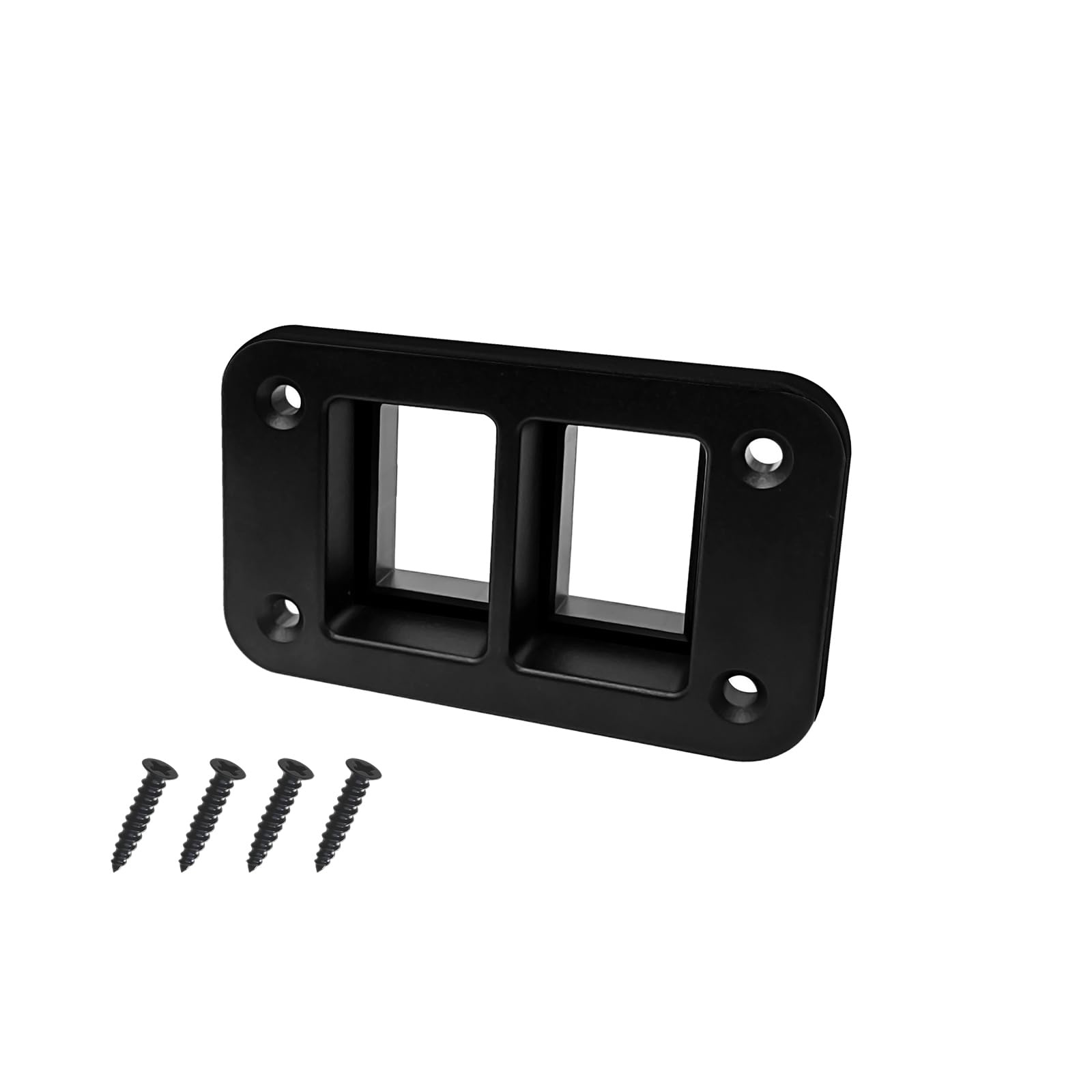 2 Way Push Switch Housing 2 Position Mounting Panel Compatible with 1.28" x 0.87" Button Switch for 