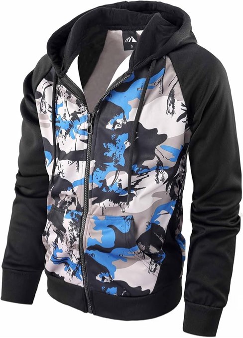 (Medium) OHSNMAKSL Hoodies for Men sherpa Warm Fleece Hoodie Jacket Sweatshirt Full Zip Sport Workout Coats 2