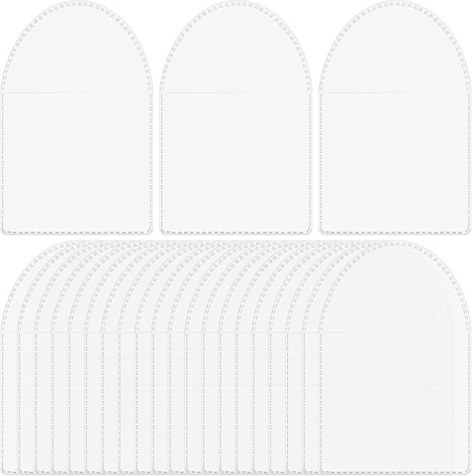 50pcs Single Pocket Coin Sleeves Holders Individual Clear Plastic Pocket Coin Flips Pouch Protector